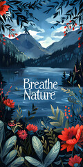 Breathe Nature: Embrace the Outdoors. Generative AI. 