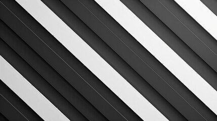 Obraz premium A minimalist black and white pattern with repeating diagonal stripes, providing a clean and sophisticated look suitable for contemporary design projects