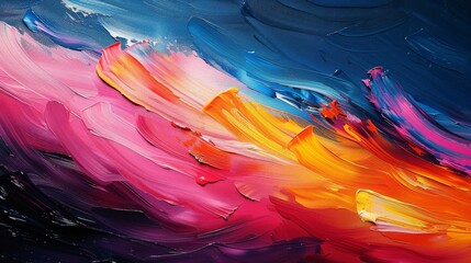 Vivid abstract oil painting background
