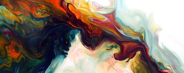 Vibrant abstract fluid art background