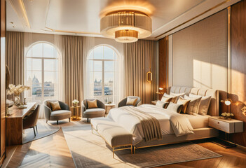 Fototapeta premium apartment room interior design idea