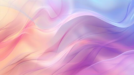 Fototapeta premium Blurry pastel gradient vector background with soft, smooth transitions, creating an elegant and tranquil abstract design