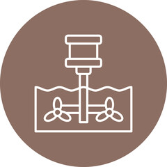 Ocean Energy Icon