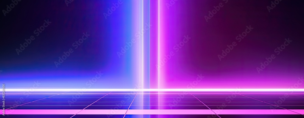 Poster Ultraviolet abstract neon light background