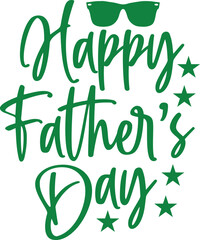 Happy Father&rsquo;s Day typography design on plain white transparent isolated background for sign, card, shirt, hoodie, sweatshirt, apparel, tag, mug, icon, poster or badge