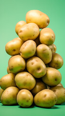 Pile of potatoes illustration