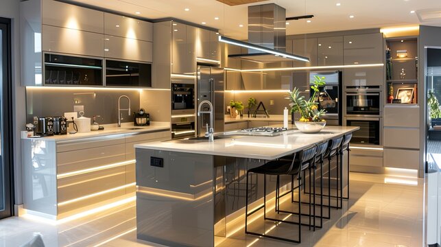 Open kitchen with a modern design
