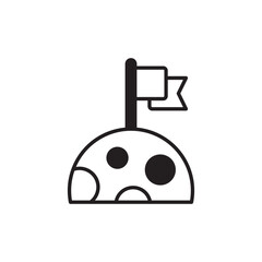 Flag icon design with white background stock illustration