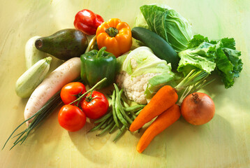 vegetables, Gemüse, afrikanisches Gemüse, Tomaten, Paprika, 