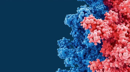 Obraz premium Abstract Blue and Red Bubbles