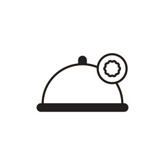 Halal icon design with white background stock illustration