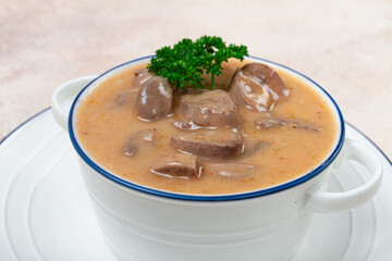 meat stew, boneless, goulash, without side dish, homemade, no people,