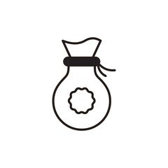 Zakat icon design with white background stock illustration