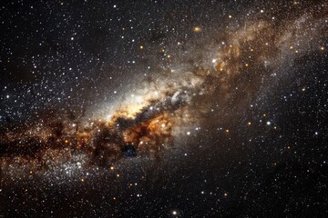 Fototapeta premium Exploring the vast universe: a sky full of innumerable galaxies