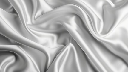 Obraz premium Beautiful white gray satin texture with smooth, blurred patterns and a natural, luxurious feel