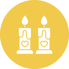 Obraz premium Candle Icon
