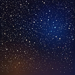starry night sky with stars
