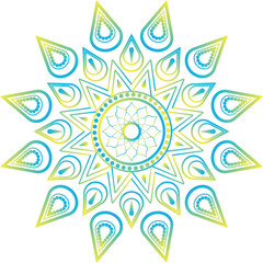This is simple and vector Mandala background and it is editable.