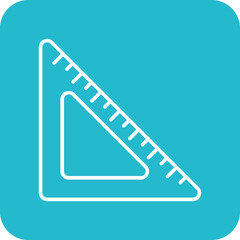 Triangular Ruler Icon