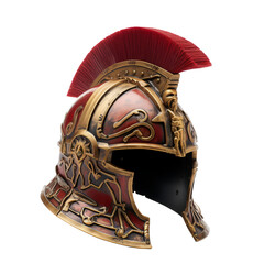 Medieval knight helmet isolated on transparent background PNG cut out clipart.