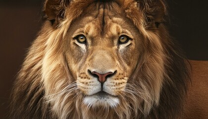 Fototapeta premium lion head portrait