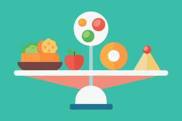 food items arranged on a two-tiered blue tray.