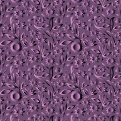 Elegant decorative floral pattern vector design. Colorful floral pattern suitable for background, texture, fabric, wrapping, textile, clothing, print or others.