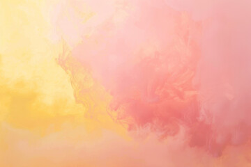 Obraz premium Ethereal Dance of Yellow and Pink Clouds