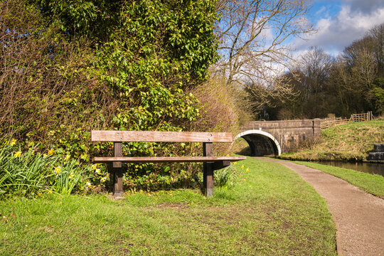 A landscape HDR image of the Leeds and Liverpool canal around Greenberfield Locks, Barnoldswick. The highest point on the canal.