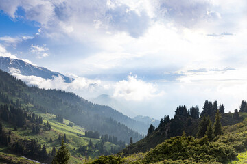 Obraz premium Mountains in Kazakhstan, Almaty city