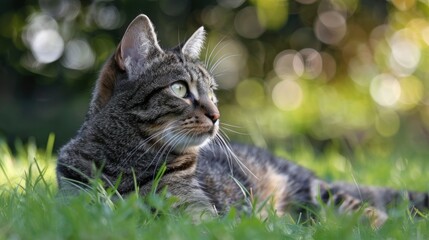 Charming Image of a Tabby Feline