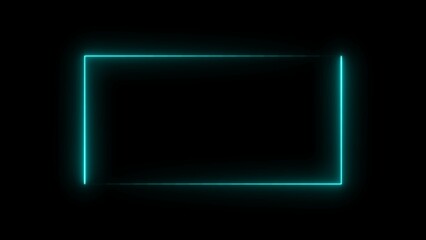 abstract beautiful color neon light frame background illustration 4k