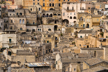 Matera, Basilicata, Italy, Europe, March 2024, the town