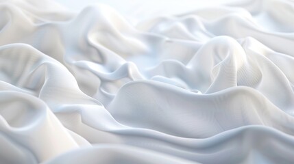 Obraz premium Abstract background featuring a blurred white soft fabric texture, creating a serene and elegant visual effect