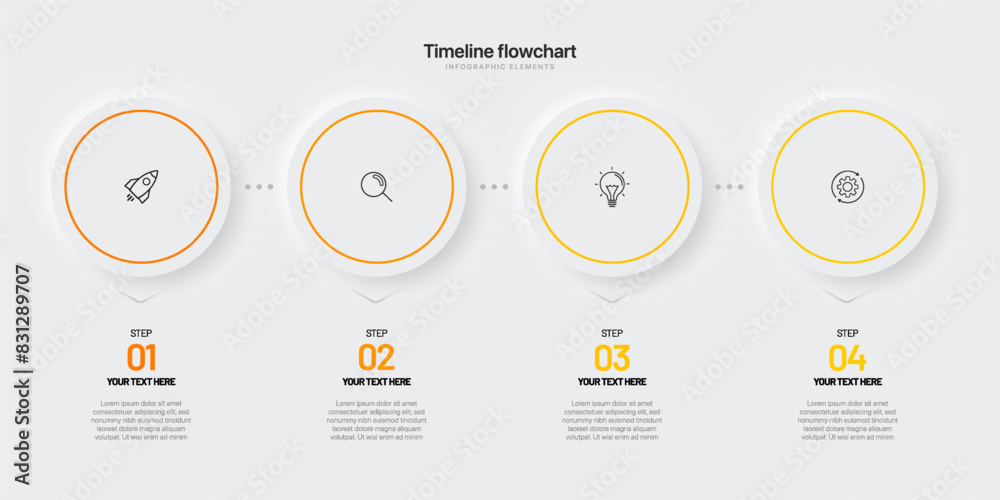 Poster timeline infographic design with 6 options or steps. infographics for business concept. can be used 