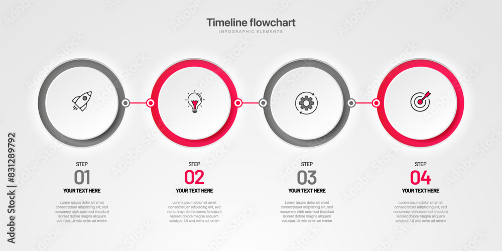 Poster timeline infographic design with 6 options or steps. infographics for business concept. can be used 