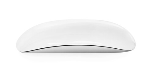 Modern wireless computer mouse isolated on white