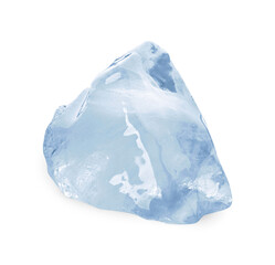 Obraz premium One piece of clear ice isolated on white