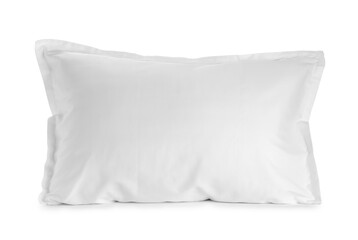 One new soft pillow isolated on white