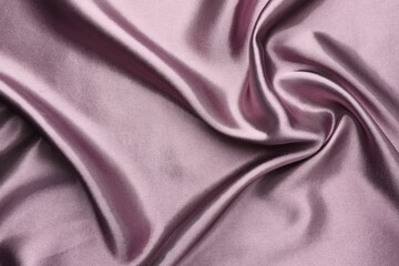 Texture of beautiful silk fabric as background, closeup