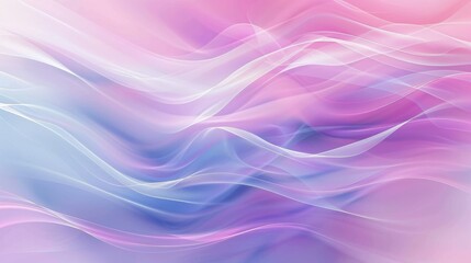 A pastel tone gradient background with smooth, abstract lines in purple, pink, and blue, defocused for a calming effect