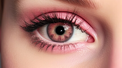 Obraz premium A woman's eye is painted with a colorful design.