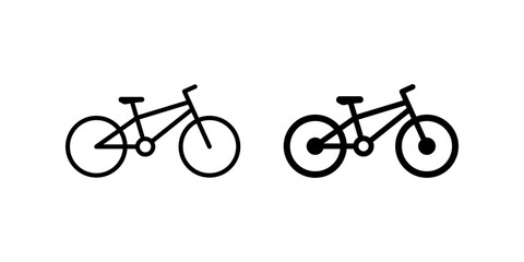 Fototapeta premium Bike icon set. for mobile concept and web design. vector illustration