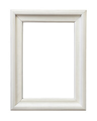 Fototapeta premium White Wooden Picture Frame