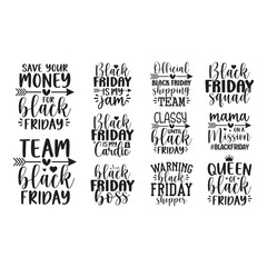 Obraz premium Black Friday SVG Bundle