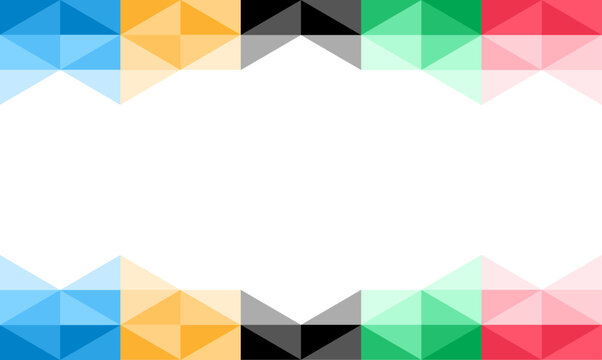 Olympic abstract border background, color prism bar style, for sport games decoration, modern, business style