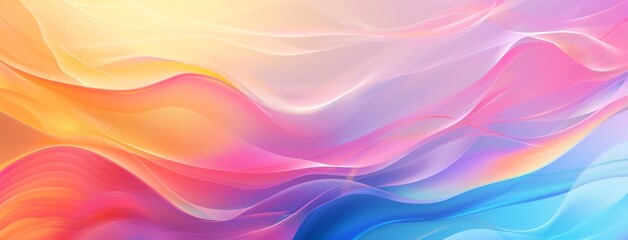 Beautiful abstract background with a colorful gradient and smooth wavy shapes. Modern wallpaper design
