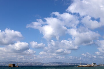 Rain clouds cover the sky in northern Israel.