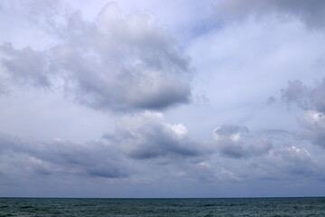 Rain clouds cover the sky in northern Israel.