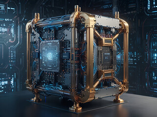 Futuristic Quantum Computing Unit